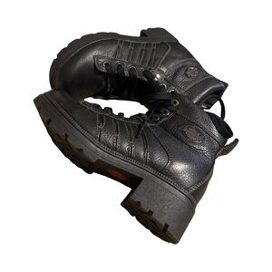 Harley-Davidson Black Leather Womens Boots